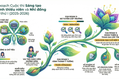 Kế hoạch triển khai cuộc thi sáng tạo thanh thiếu niên và nhi đồng lần thứ 1 – tỉnh Ninh Bình